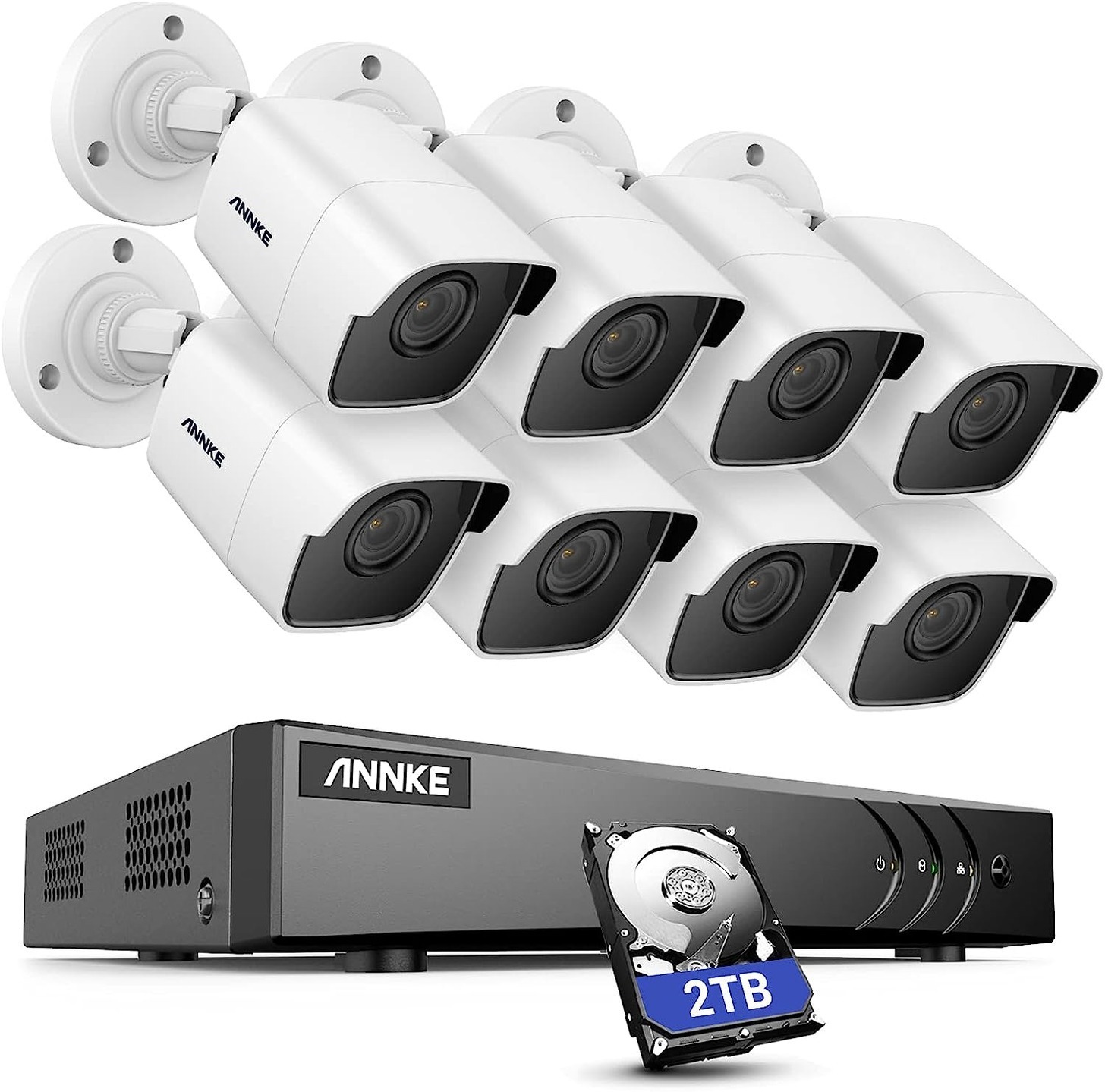 Annke 8CH Ultra HD 5MP kamera rendszer